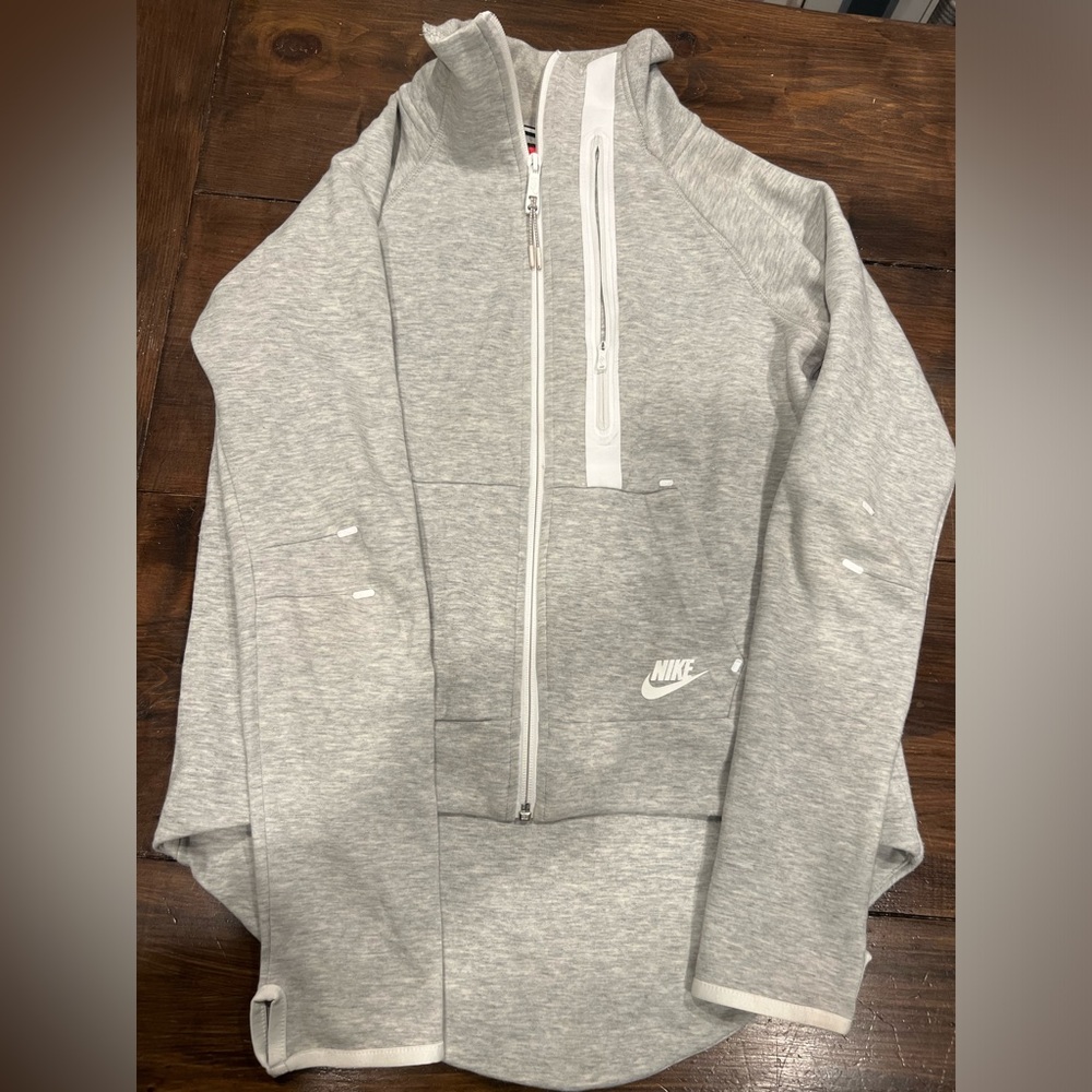 Nike Light Gray Full-Zip Jacket
